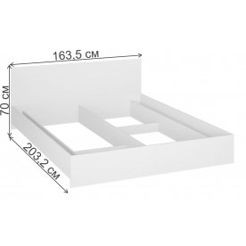 Двуспальная кровать Ронда КР-160 без основания