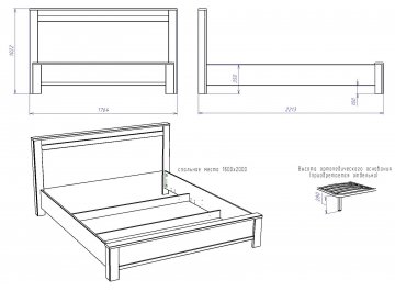 Двуспальная кровать Денвер