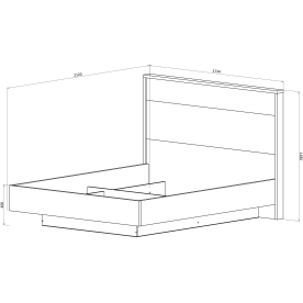 Двуспальная кровать Кения 5005.06.М1