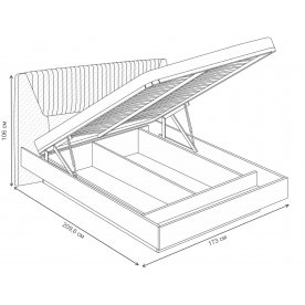 Двуспальная кровать Криона 11