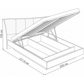 Двуспальная кровать Лаэль Сканди 4