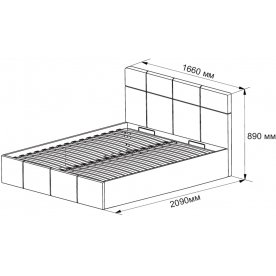 Двуспальная кровать Лора
