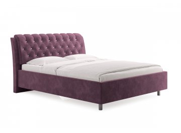 Односпальная кровать Olivia лаванда микровелюр
