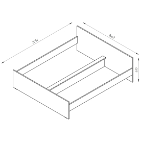Двуспальная кровать Орион