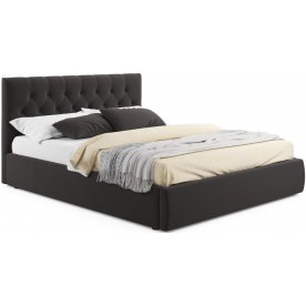 Двуспальная кровать Verona 160х200 с ПМ велюр шоколад