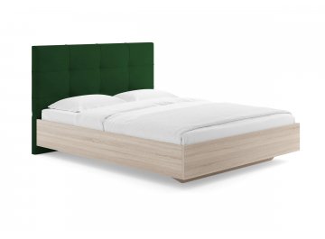 Двуспальная кровать Victoria зелёный замша