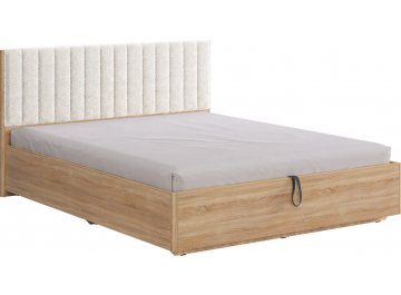 Двуспальная кровать Юлия 160x200 см дуб сонома / белый