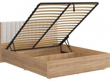 Двуспальная кровать Юлия 160x200 см дуб сонома / белый