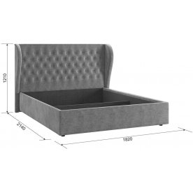 Двуспальная кровать Жасмин