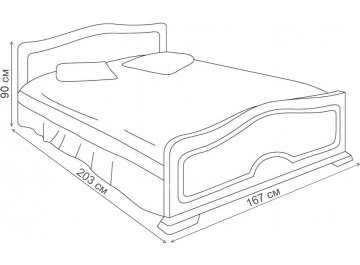 Двуспальная кровать 017 Кэт-6