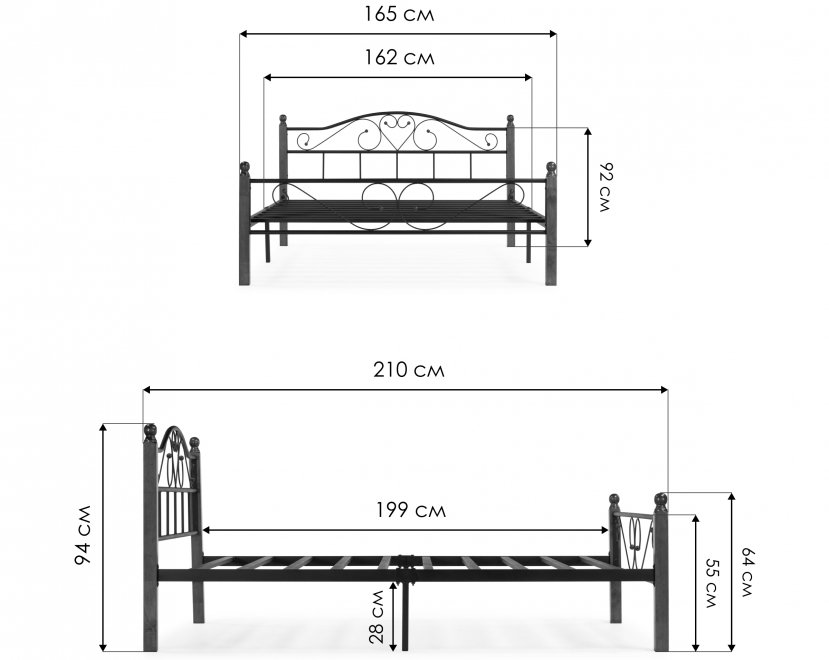 Кровать АТ-815 160x200