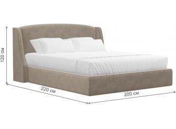 Двуспальная кровать Лотос