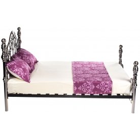 Кровать WF 9603 160x200 античный никель