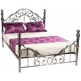 Кровать WF 9603 180 см x 200 см античный никель