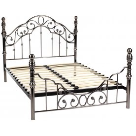 Кровать WF 9603 180 см x 200 см античный никель