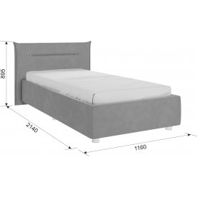 Односпальная кровать 0.9 Альба