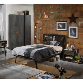 Односпальная кровать Dark Metal