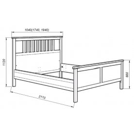Односпальная кровать Кантри