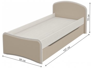 Односпальная кровать Комби МН-211-09