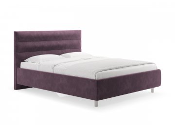 Односпальная кровать Linda лаванда микровелюр