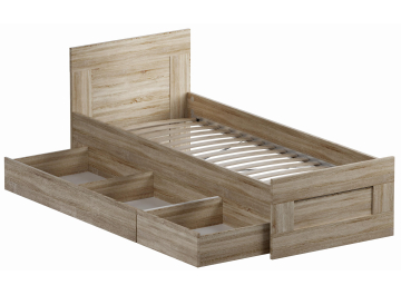 Детская кровать Сириус 80х200 сонома