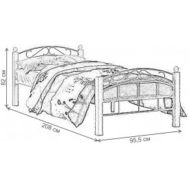 Односпальная кровать Стиц-15