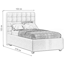 Односпальная кровать Vita