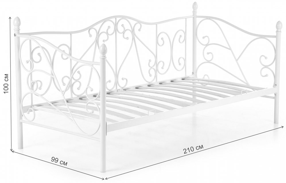 Софа Sumatra 90x200 белая