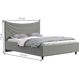 Полутораспальная кровать Бэлла