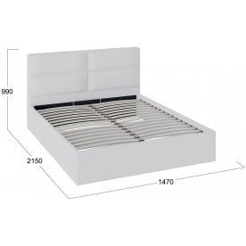 Полутораспальная кровать Глосс ТД-319.01.06 Тип 1