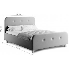 Полутораспальная кровать Селена