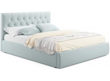 Полутораспальная кровать Verona 140х200 с ПМ бежевый велюр