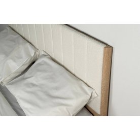 Полутораспальная кровать Юлия 140x200 см дуб сонома / белый