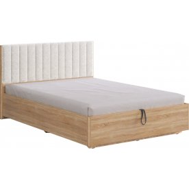 Полутораспальная кровать Юлия 140x200 см дуб сонома / белый