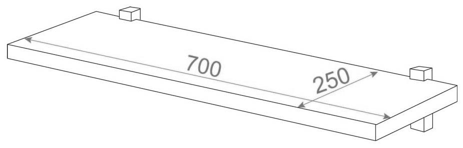 Полка ПК-3Н В венге