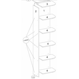Стеллаж Прага ШК-900 пристыковочный