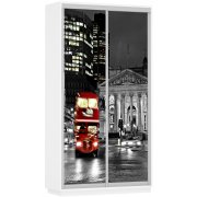 ночной лондон / белый снег