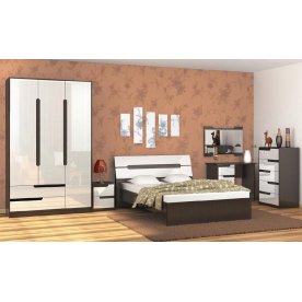 Комод Гавана венге / акрил белый