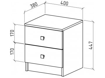 Прикроватная тумба Бостон-1