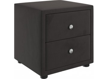 Прикроватная тумба Cubo шоколадный велюр