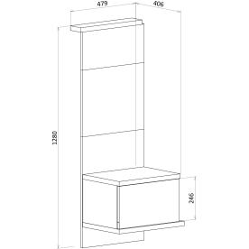 Прикроватная тумба Кения 5008.М1