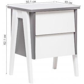 Прикроватная тумба Leset Сканди 2 ящика