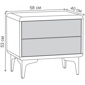 Прикроватная тумба Мальта 13.286