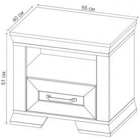 Прикроватная тумба Марсель KOM1S