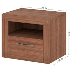 Прикроватная тумба Нобиле ТбКр ШШ