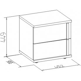 Прикроватная тумба Баухаус 6