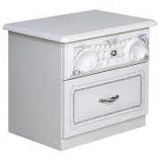 белоснежный гл / серебро шк