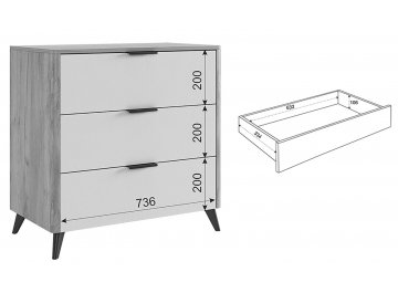 Спальный гарнитур Адам комплектация 1