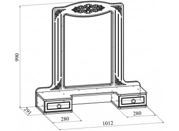 Спальный гарнитур Ассоль комплектация 1