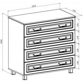Спальный гарнитур Элизабет ЭМ-006